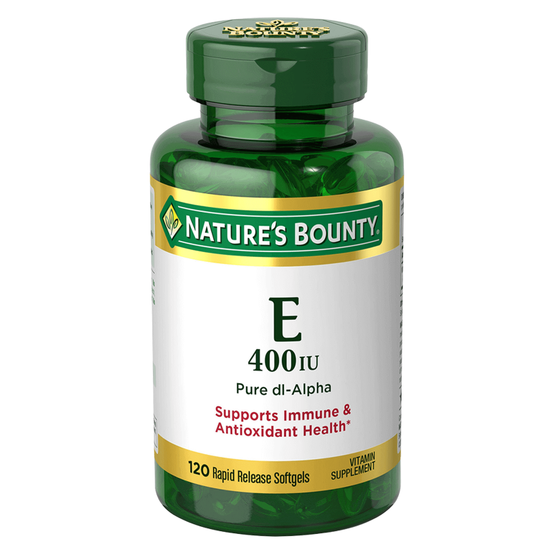 Natures Bounty Vitamin E 180 mg (400 IU) Dl-Alpha Softgels 120'S 