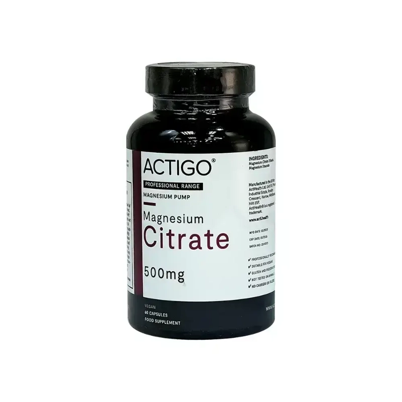 Actigo Magnesium Citrate 500 mg 60 Caps 