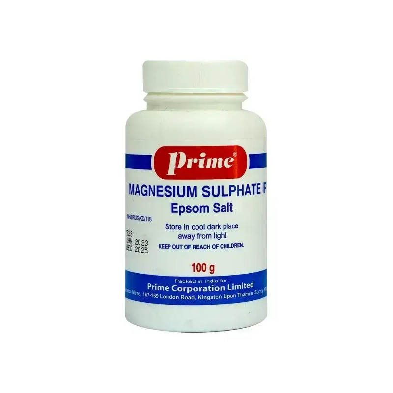Prime Magnesium Sulphate IP Epsom Salt 100 g 
