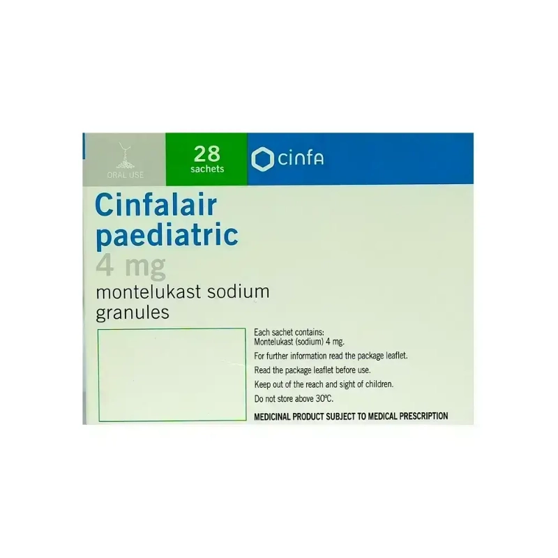 Cinfalair Paediatric 4 mg 28 Sachets 
