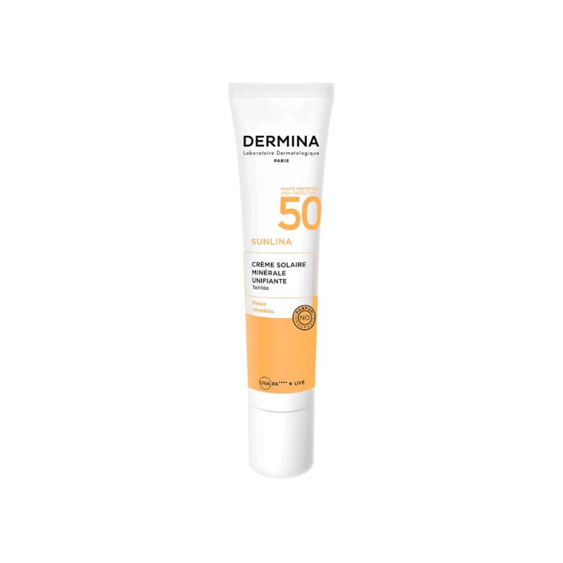 Dermina Sunlina SPF 50 Tinted Mineral Sun Cream 40 ml 