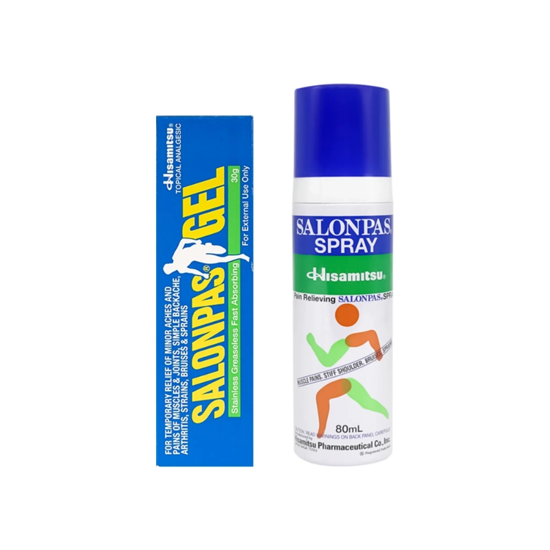 Salonpas Spray 80 ml + Salonpas Gel 30 g Free