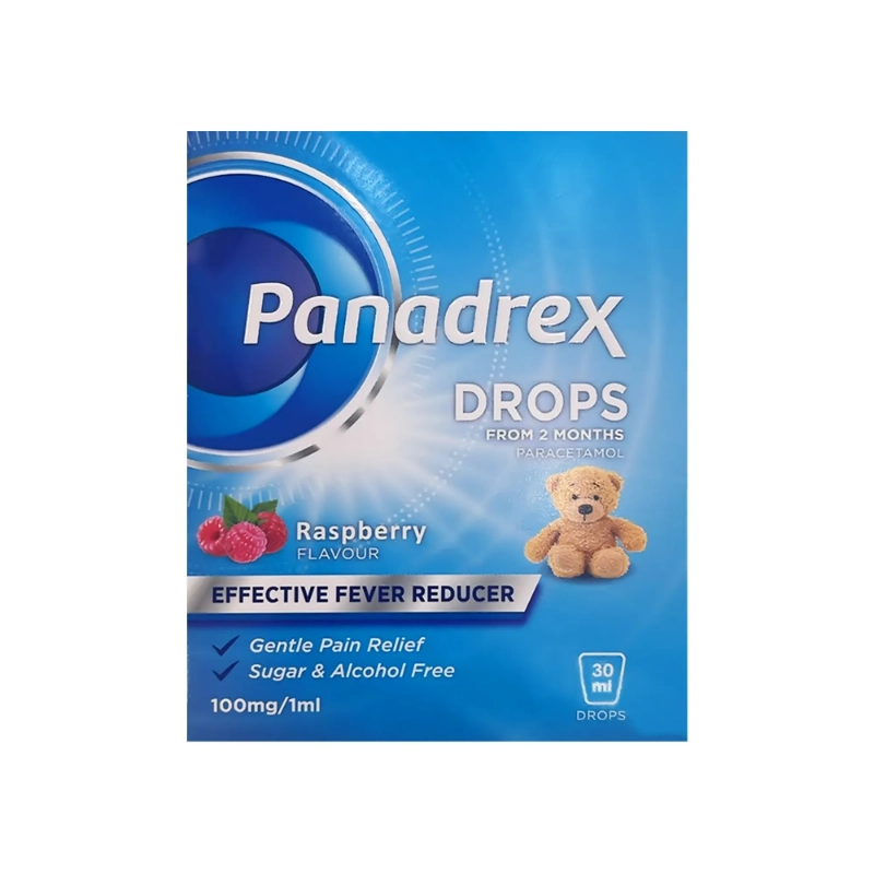 Panadrex Drops 100mg\ml Rasberry Flavour 30 ml 