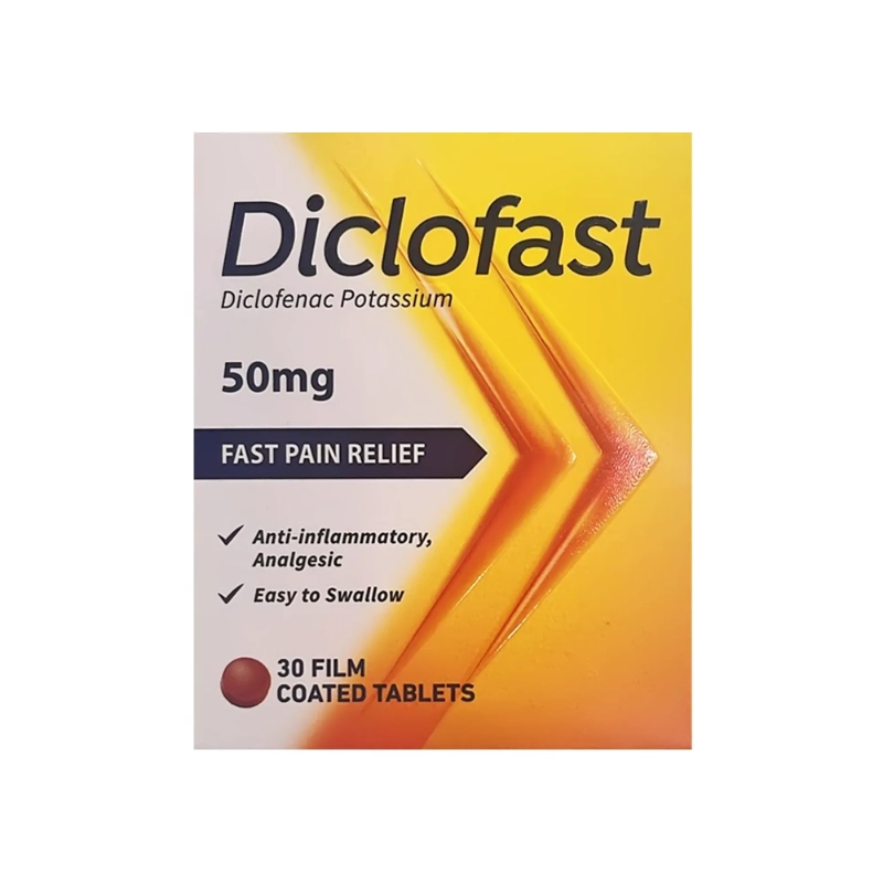 Diclofast 50 mg 30 Tablets 